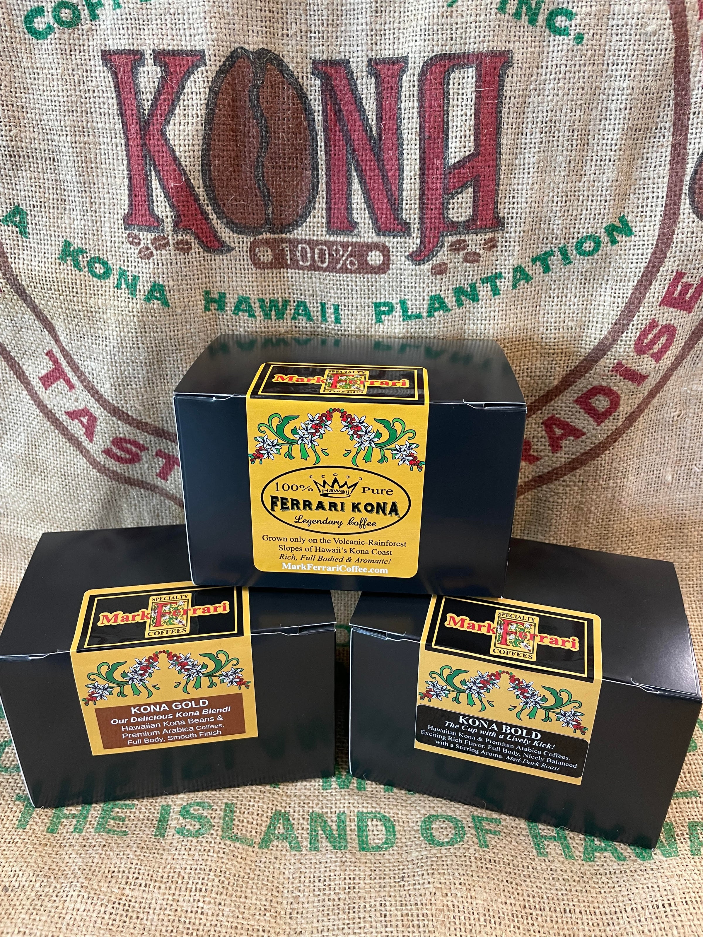 KONA COFFEE KCUP TRIO SET | Mark Ferrari Coffees