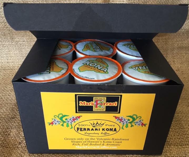100 HAWAIIAN KONA KCUPS Mark Ferrari Coffees